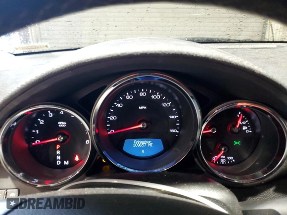 2010 Cadillac CTS with VIN 1G6DA5EG6A0143282, listed as a Copart auction lot 43813795 with 109,657 mi miles and Salvage Title. Bid and sale history available at DreamBid. Image 9.