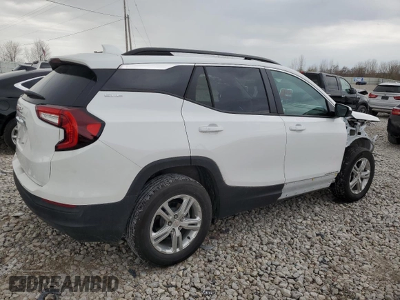 2024 GMC Terrain SLE with VIN 3GKALMEG4RL332729, listed as a Copart auction lot 53540215 with 10,606 mi miles and Clean title. Bid and sale history available at DreamBid. Image 3.