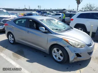 2012 Hyundai Elantra GLS with VIN KMHDH4AE0CU421897, listed as a IAAI auction lot 41958513 with 117,809 mi miles. Bid and sale history available at carsss.com. Image 1.