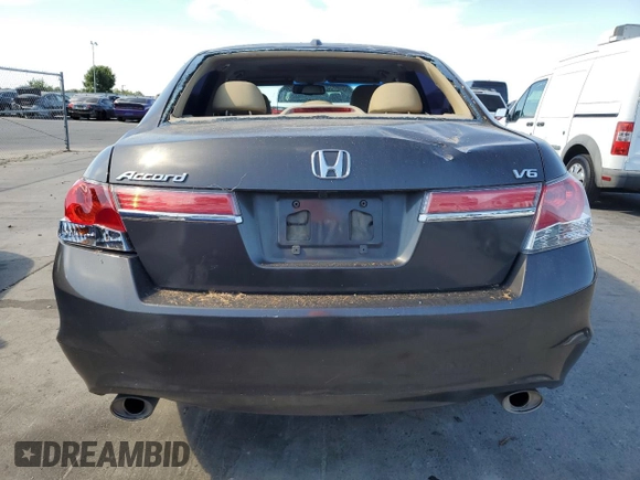2011 Honda Accord EX-L with VIN 1HGCP3F82BA004220, listed as a Copart auction lot 65253265 with 170,685 mi miles and Salvage title. Bid and sale history available at DreamBid. Image 6.
