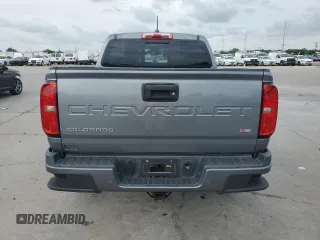 2021 Chevrolet Colorado 2WD LT with VIN 1GCGSCEN4M1138140, listed as a Copart auction lot 60117005 with 61,698 mi miles and Salvage title. Bid and sale history available at DreamBid. Image 6.