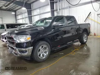 2020 Ram 1500 Big Horn with VIN 1C6RRFFGXLN302396, listed as a Copart auction lot 61240425 with 81,681 mi miles and Salvage title. Bid and sale history available at DreamBid. Image 1.