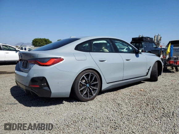 2023 BMW i4 M50 z VIN WBY33AW09PFR22046, wystawiony jako Copart lot #57665795 z przebiegiem 15 101 mil mil oraz Szkoda całkowita • Salvage title. Historia ofert i sprzedaży dostępna na DreamBid. Obrazek 3.