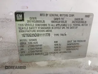 2008 GMC Savana Cargo with VIN 1GTGG25C681111778, listed as a IAAI auction lot 41700294 with 414,744 mi miles. Bid and sale history available at carsss.com. Image 9.
