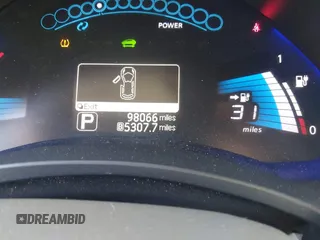2011 Nissan LEAF SL-e with VIN JN1AZ0CP0BT009059, listed as a IAAI auction lot 41732005 with 98,066 mi miles. Bid and sale history available at carsss.com. Image 7.
