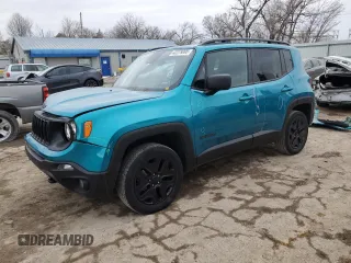 2021 Jeep Renegade Upland Edition with VIN ZACNJDAB2MPM64575, listed as a Copart auction lot 42279995 with 59,107 mi miles and Salvage Title. Bid and sale history available at carsss.com. Image 1.
