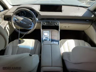 2021 Genesis GV80 with VIN KMUHBDSB9MU047476, listed as a Copart auction lot 63310504 with 35,312 mi miles and Salvage Title. Bid and sale history available at carsss.com. Image 8.