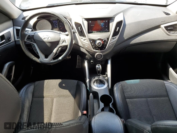 2013 Hyundai Veloster w/Gray Int with VIN KMHTC6AD0DU146529, listed as a Copart auction lot 62612425 with 128,554 mi miles and Clean title. Bid and sale history available at DreamBid. Image 8.