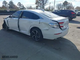 2018 Honda Accord Sedan Sport 1.5T with VIN 1HGCV1F33JA016308, listed as a IAAI auction lot 41001125 with 63,052 mi miles. Bid and sale history available at carsss.com. Image 3.