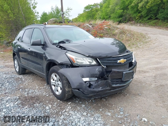 2015 Chevrolet Traverse LS z VIN 1GNKVFED2FJ133054, wystawiony jako IAAI lot #42252164 z przebiegiem 72 981 mil mil oraz . Historia ofert i sprzedaży dostępna na DreamBid. Obrazek 1.