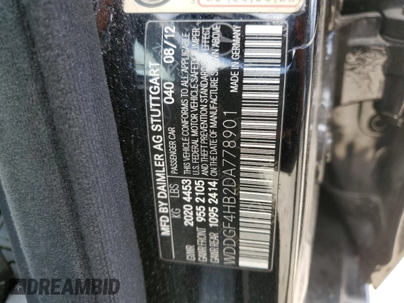 2013 Mercedes-Benz C 250 Sport z VIN WDDGF4HB2DA778901, wystawiony jako Copart lot #53280705 z przebiegiem 165 118 mil mil oraz Szkoda całkowita • Salvage title. Historia ofert i sprzedaży dostępna na DreamBid. Obrazek 12.