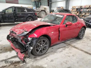 2017 Mazda MX-5 Miata RF Grand Touring with VIN JM1NDAM78H0105663, listed as a Copart auction lot 47854455 with 0 mi miles and Salvage Title. Bid and sale history available at carsss.com. Image 1.
