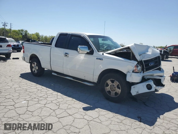 2007 Ford F-150 STX with VIN 1FTRX12W07FB65483, listed as a Copart auction lot 53343795 with 211,803 mi miles and Salvage Title. Bid and sale history available at DreamBid. Image 4.