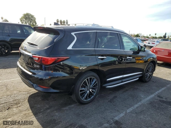 2018 Infiniti QX60 with VIN 5N1DL0MM5JC523953, listed as a Copart auction lot 85916054 with NaN miles and Salvage Title. Bid and sale history available at carsss.com. Image 3.