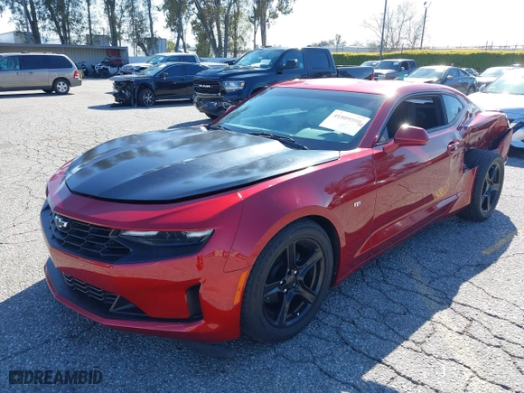 2019 Chevrolet Camaro 1LT with VIN 1G1FA1RXXK0117139, listed as a IAAI auction lot 41809598 with 24,286 mi miles. Bid and sale history available at carsss.com. Image 2.