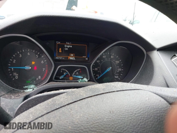 2018 Ford Focus SE with VIN 1FADP3F23JL280042, listed as a IAAI auction lot 41905008 with 80,797 mi miles. Bid and sale history available at carsss.com. Image 7.