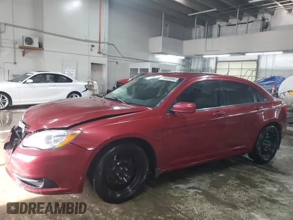 2014 Chrysler 200 LX z VIN 1C3CCBAG3EN132115, wystawiony jako Copart lot #44585945 z przebiegiem 104 111 mil mil oraz Szkoda całkowita • Salvage title. Historia ofert i sprzedaży dostępna na DreamBid. Obrazek 1.
