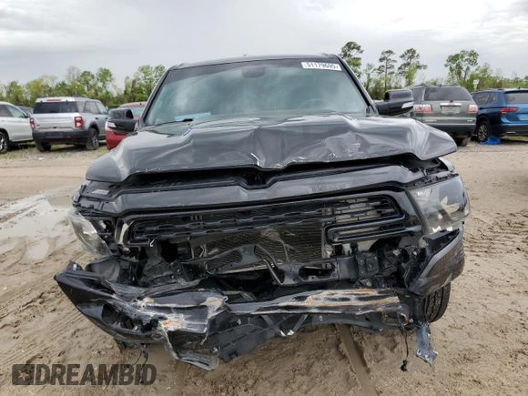 2022 Ram 1500 Big Horn with VIN 1C6RREMT0NN393921, listed as a Copart auction lot 51179695 with 79,839 mi miles and Salvage Title. Bid and sale history available at carsss.com. Image 5.