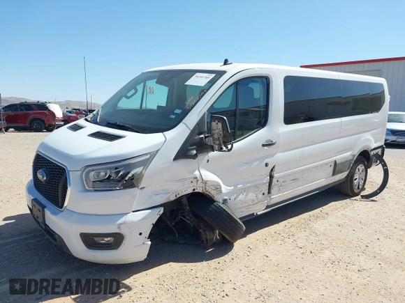 2023 Ford Transit Passenger XL with VIN 1FBAX2Y89PKA45043, listed as a IAAI auction lot 39253709 with 54,625 mi miles and . Bid and sale history available at DreamBid. Image 17.