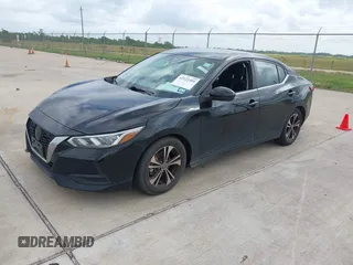 2021 Nissan Sentra SV with VIN 3N1AB8CV0MY318588, listed as a IAAI auction lot 42122489 with 80,904 mi miles. Bid and sale history available at carsss.com. Image 2.