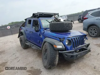 2020 Jeep Wrangler Unlimited Sport S с VIN 1C4HJXDG9LW330446, выставлен на аукционе IAAI как лот 42056938 с пробегом 66 514 миль миль и . История ставок и продаж доступна на DreamBid. Изображение 1.