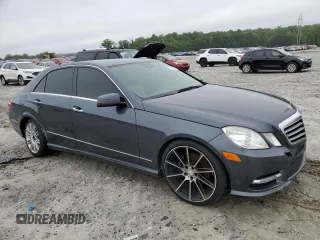 2013 Mercedes-Benz E 350 Luxury with VIN WDDHF5KB0DA754471, listed as a Copart auction lot 56105385 with 110,417 mi miles and Salvage title. Bid and sale history available at DreamBid. Image 4.
