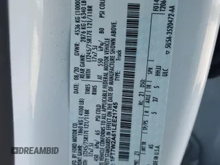 2020 Ford F-250 XL с VIN 1FT7W2A61LEE21745, выставлен на аукционе Copart как лот 84934114 с пробегом 38 294 миль миль и Списание • Salvage title. История ставок и продаж доступна на DreamBid. Изображение 12.