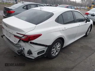 2025 Toyota Camry LE with VIN 4T1DAACK9SU503003, listed as a IAAI auction lot 41797213 with 8,208 mi miles and . Bid and sale history available at DreamBid. Image 4.