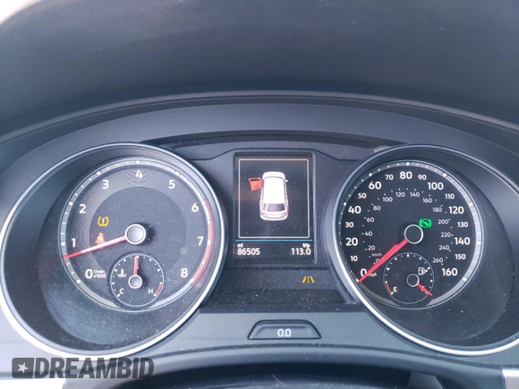 2018 Volkswagen Atlas SE with VIN 1V2FR2CA0JC575617, listed as a Copart auction lot 72691074 with 86,505 mi miles and Salvage title. Bid and sale history available at DreamBid. Image 9.