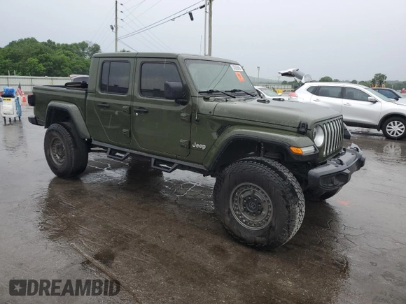 2022 Jeep Gladiator High Altitude with VIN 1C6HJTFG3NL175555, listed as a Copart auction lot 53059995 with 23,014 mi miles and Salvage title. Bid and sale history available at DreamBid. Image 4.