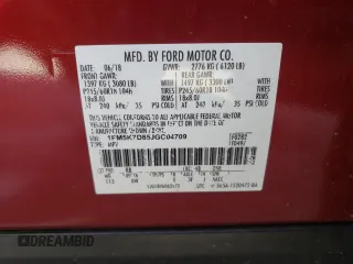 2018 Ford Explorer XLT with VIN 1FM5K7D85JGC04709, listed as a Copart auction lot 50596605 with 118,714 mi miles and Salvage Title. Bid and sale history available at DreamBid. Image 15.