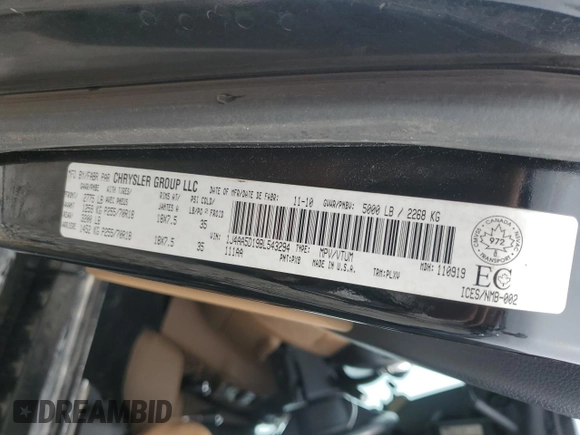 2011 Jeep Wrangler Sahara с VIN 1J4AA5D19BL543294, выставлен на аукционе Copart как лот 54426285 с пробегом 151 912 миль миль и Чистый • Clean title. История ставок и продаж доступна на DreamBid. Изображение 13.