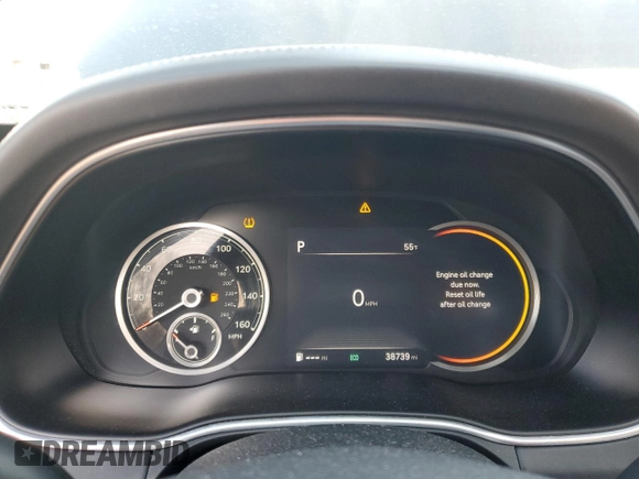 2023 Genesis GV80 with VIN KMUHBDSB6PU106875, listed as a Copart auction lot 43362265 with 38,739 mi miles and Salvage title. Bid and sale history available at DreamBid. Image 9.