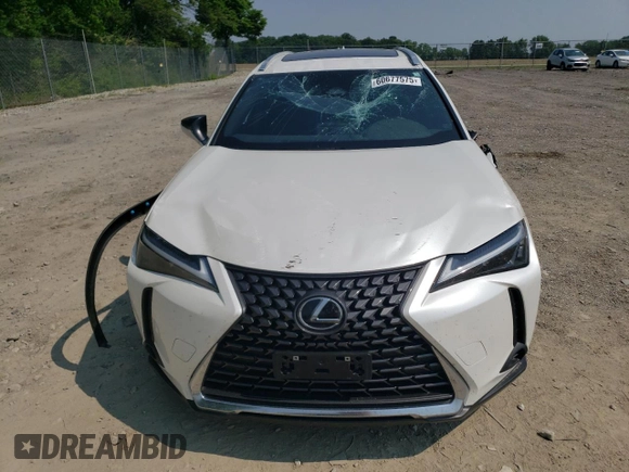 2025 Lexus UX 300h with VIN JTHUCJDH3S2000210, listed as a Copart auction lot 60677575 with 18,329 mi miles and Salvage title. Bid and sale history available at DreamBid. Image 5.
