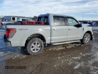 2024 Ford F-150 XLT with VIN 1FTFW3L80RKF63210, listed as a Copart auction lot 46525355 with 9,118 mi miles and Salvage Title. Bid and sale history available at DreamBid. Image 3.