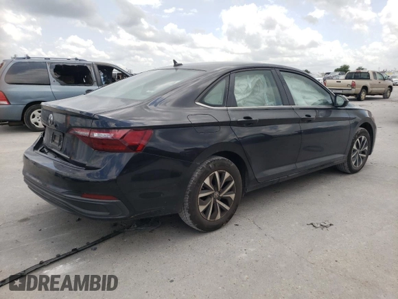 2023 Volkswagen Jetta S with VIN 3VW5M7BU3PM041925, listed as a Copart auction lot 57807805 with 16,730 mi miles and Salvage title. Bid and sale history available at DreamBid. Image 3.