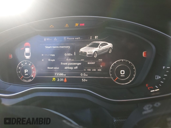 2018 Audi S5 Prestige z VIN WAUR4AF55JA009600, wystawiony jako Copart lot #42186445 z przebiegiem 73 586 mil mil oraz Szkoda całkowita • Salvage title. Historia ofert i sprzedaży dostępna na DreamBid. Obrazek 9.