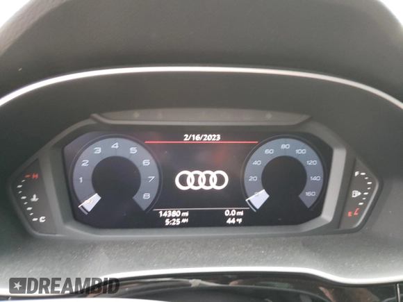 2021 Audi Q3 S line Premium Plus with VIN WA1EECF37M1113609, listed as a Copart auction lot 69698812 with 14,380 mi miles. Bid and sale history available at carsss.com. Image 9.