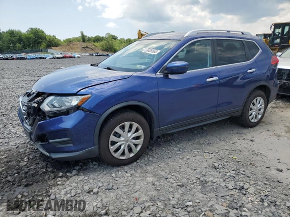 2017 Nissan Rogue SV with VIN KNMAT2MV9HP561152, listed as a Copart auction lot 63405565 with 62,593 mi miles and Salvage title. Bid and sale history available at DreamBid. Image 1.