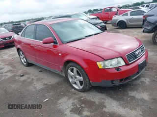 2003 Audi A4 3.0L with VIN WAULT68E23A254280, listed as a IAAI auction lot 42492694 with Not provided miles and . Bid and sale history available at DreamBid. Image 1.