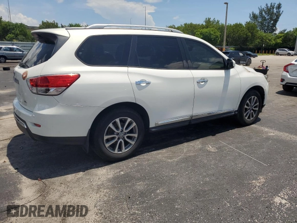 2014 Nissan Pathfinder SL with VIN 5N1AR2MN8EC640096, listed as a Copart auction lot 63631725 with Not provided miles and Salvage title. Bid and sale history available at DreamBid. Image 3.