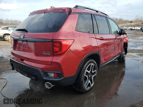 2022 Honda Passport Elite z VIN 5FNYF8H09NB013794, wystawiony jako Copart lot #46435655 z przebiegiem 18 117 mil mil oraz Szkoda całkowita • Salvage title. Historia ofert i sprzedaży dostępna na DreamBid. Obrazek 3.