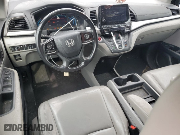 2020 Honda Odyssey EX-L with VIN 5FNRL6H77LB014535, listed as a Copart auction lot 52105275 with 112,542 mi miles and Salvage Title. Bid and sale history available at carsss.com. Image 8.