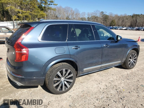 2021 Volvo XC90 Inscription Expression with VIN YV4BR00L5M1753240, listed as a Copart auction lot 87550865 with 59,394 mi miles and Salvage Title. Bid and sale history available at carsss.com. Image 3.