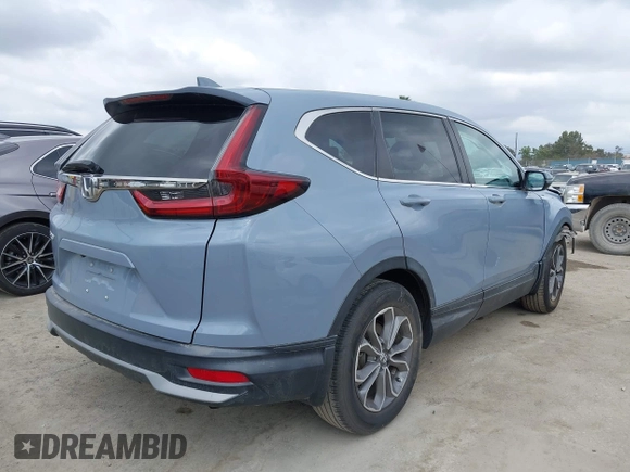 2020 Honda CR-V EX with VIN 7FARW1H58LE003895, listed as a IAAI auction lot 41841608 with 56,757 mi miles and . Bid and sale history available at carsss.com. Image 4.