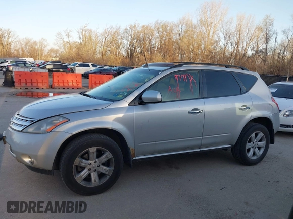 2006 Nissan Murano SL with VIN JN8AZ08W06W528134, listed as a IAAI auction lot 41826906 with 236,041 mi miles and . Bid and sale history available at DreamBid. Image 14.