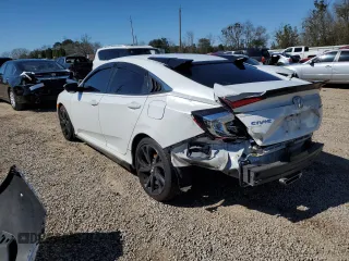 2020 Honda Civic Sedan Sport with VIN 2HGFC2F85LH556395, listed as a Copart auction lot 44930215 with 72,599 mi miles and Salvage Title. Bid and sale history available at carsss.com. Image 2.