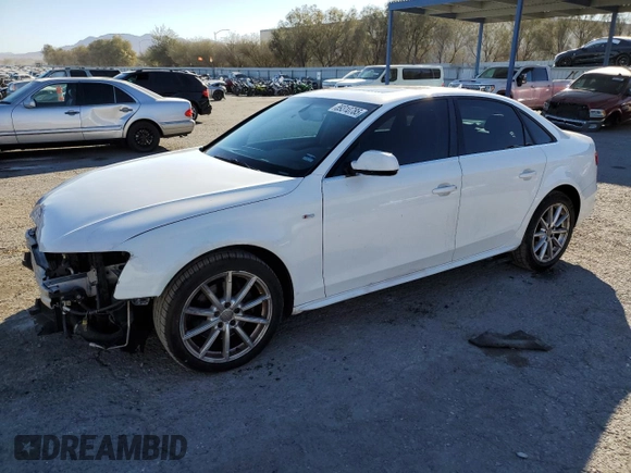 2016 Audi A4 Premium with VIN WAUAFAFLXGN017859, listed as a Copart auction lot 89310785 with 108,113 mi miles and Salvage Title. Bid and sale history available at carsss.com. Image 1.