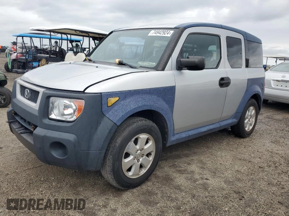 2006 Honda Element LX with VIN 5J6YH17306L014287, listed as a Copart auction lot 74942924 with 178,897 mi miles and Salvage Title. Bid and sale history available at DreamBid. Image 1.