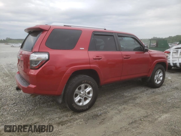 2018 Toyota 4Runner SR5 with VIN JTEZU5JR3J5187224, listed as a Copart auction lot 57596355 with 77,261 mi miles and Salvage title. Bid and sale history available at DreamBid. Image 3.